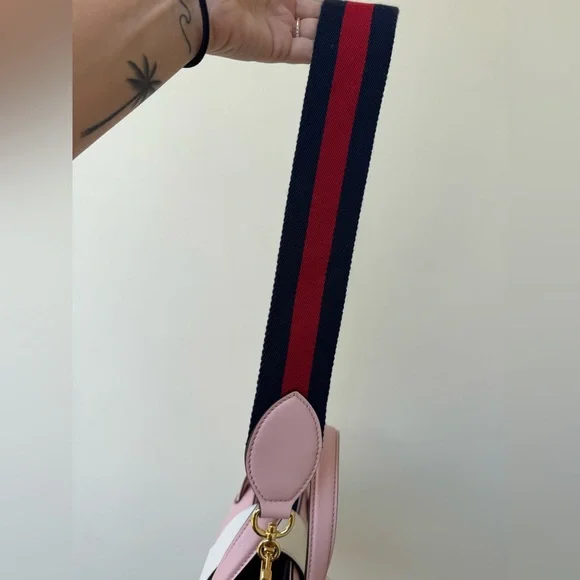 NEW IN BOX GUCCI Nappa Small Bamboo Buckle Top Handle Bag Perfect Pink - Picture 5 of 13